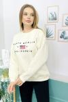 159285 Sardonlu B Yaka Sweatshirt